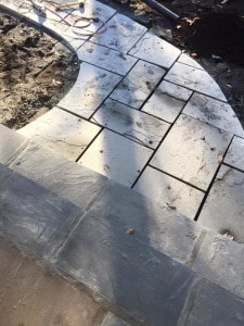 Custom Cut Curvy Bluestone Walkway