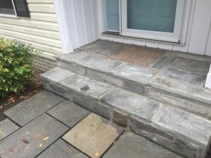 Custom Cut Curvy Bluestone Walkway