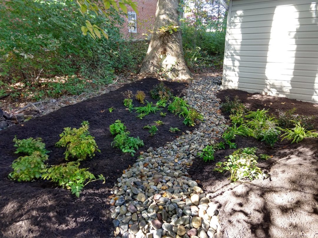 Drainage Fix in Ellicott City - Landscape Design, Installation ...