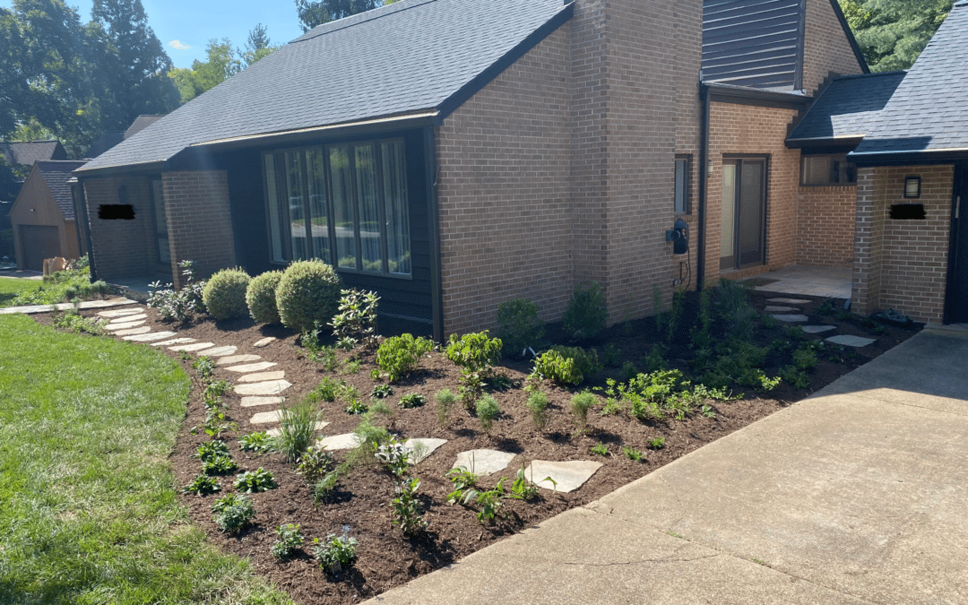 Front Bed Native Landscape Transformation in Columbia, MD